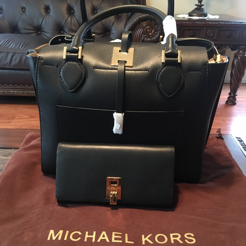 *New Michael Kors Miranda Bag + Wallet - Picture 1 of 8